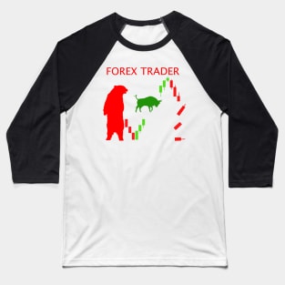 Forex Trader Bear Bull Baseball T-Shirt